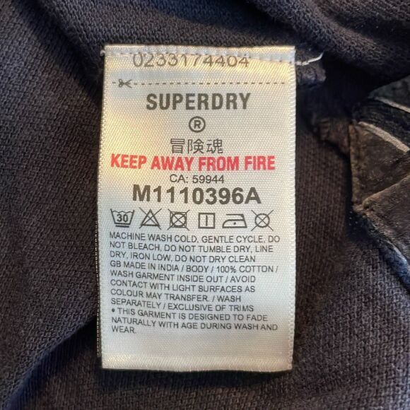 Superdry Vintage Athletic Polo Shirt Eclipse Navy Blue XL - Picture 12 of 14